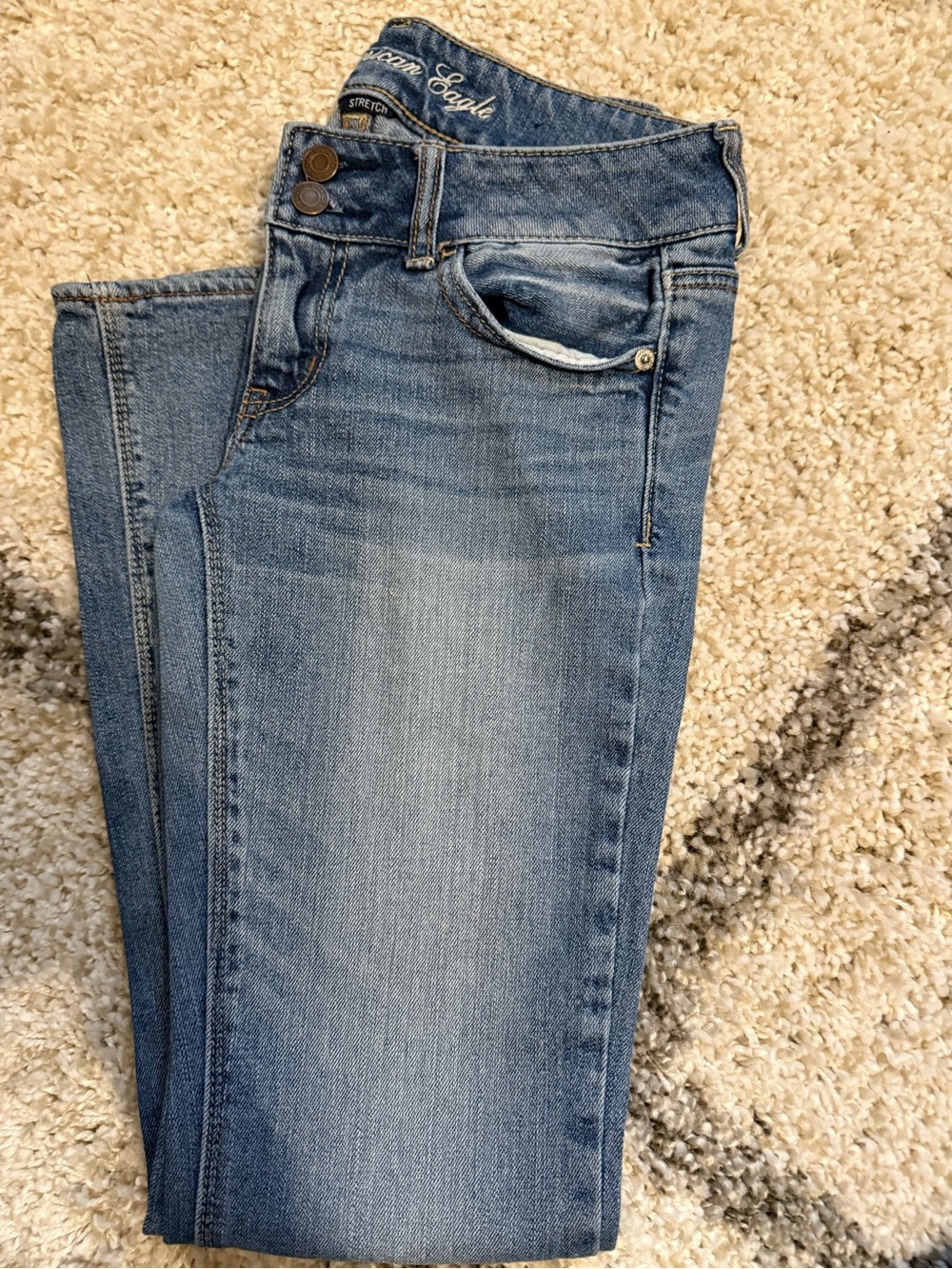 American Eagle Outfitters Light Blue Women's Bootcut Jeans Size 2-Short